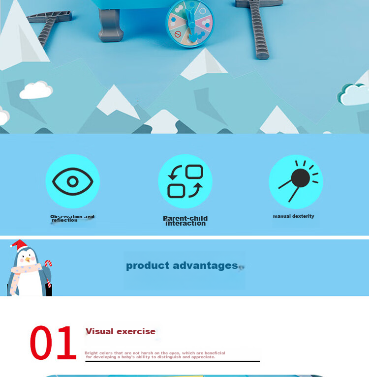 Настольная игра TaTanice "Спасение пингвина" от "ICE PENGUIN", интерактивная игра-головоломка для детей от 3 лет