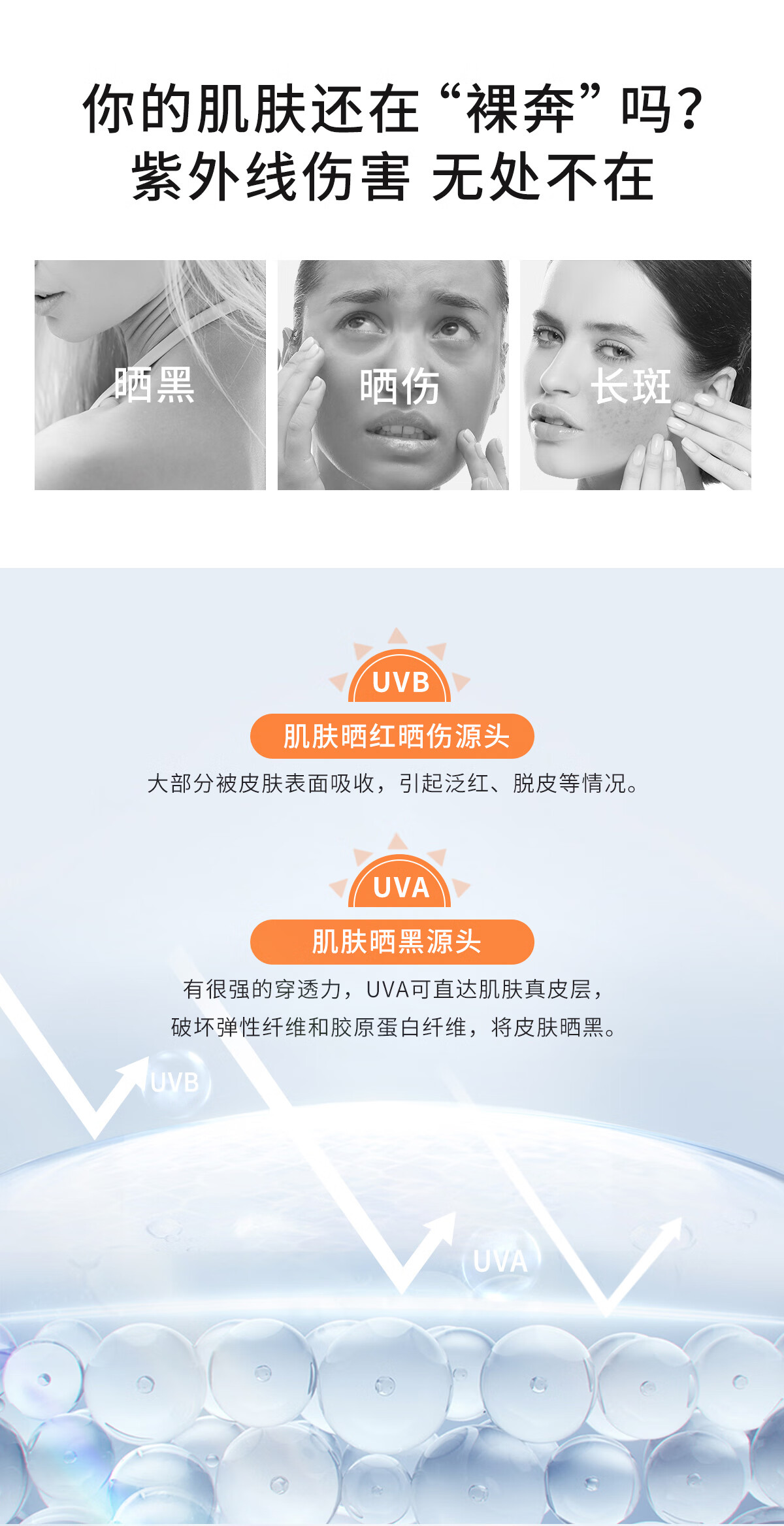 纽西之谜水盈清透多重防晒隔离喷雾120ml 旅行户外一喷成膜 SPF50+ PA++++