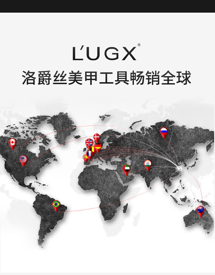 L’UGX 美甲打磨机 充电便携式电动小型指甲卸甲器去死皮专业美甲工具 官配（陶瓷玉米头+打磨头7件套）