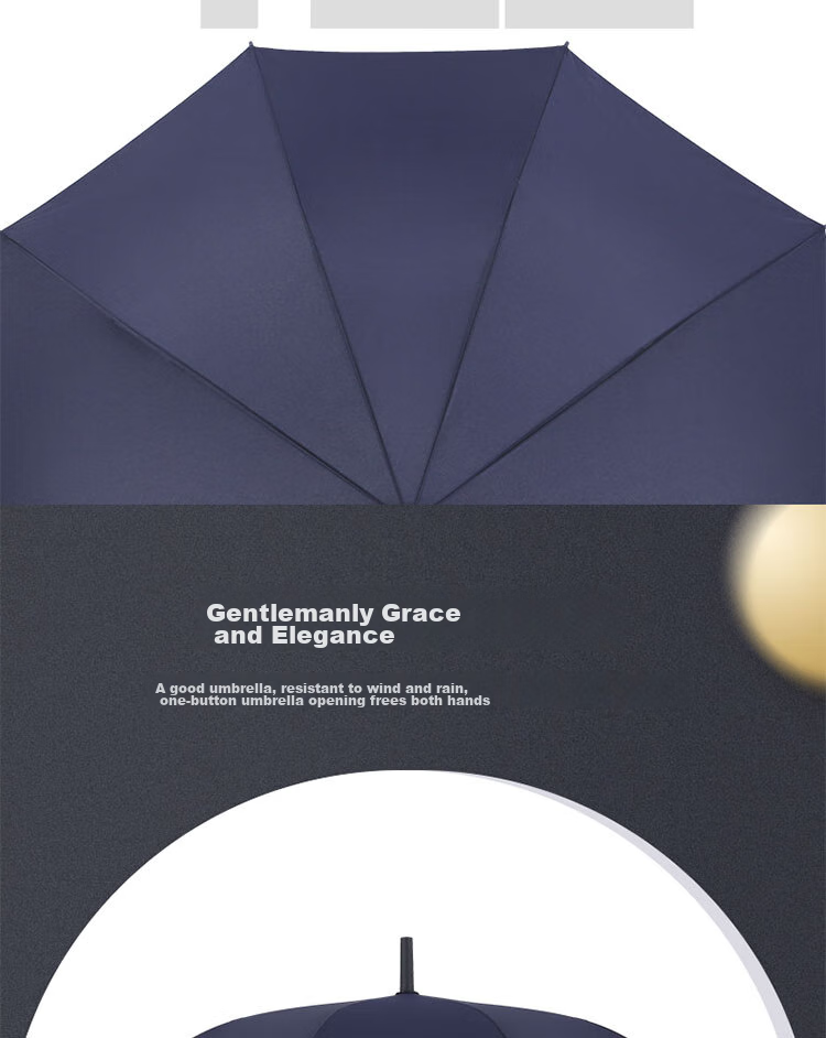 Зонт-трость с длинной ручкой
