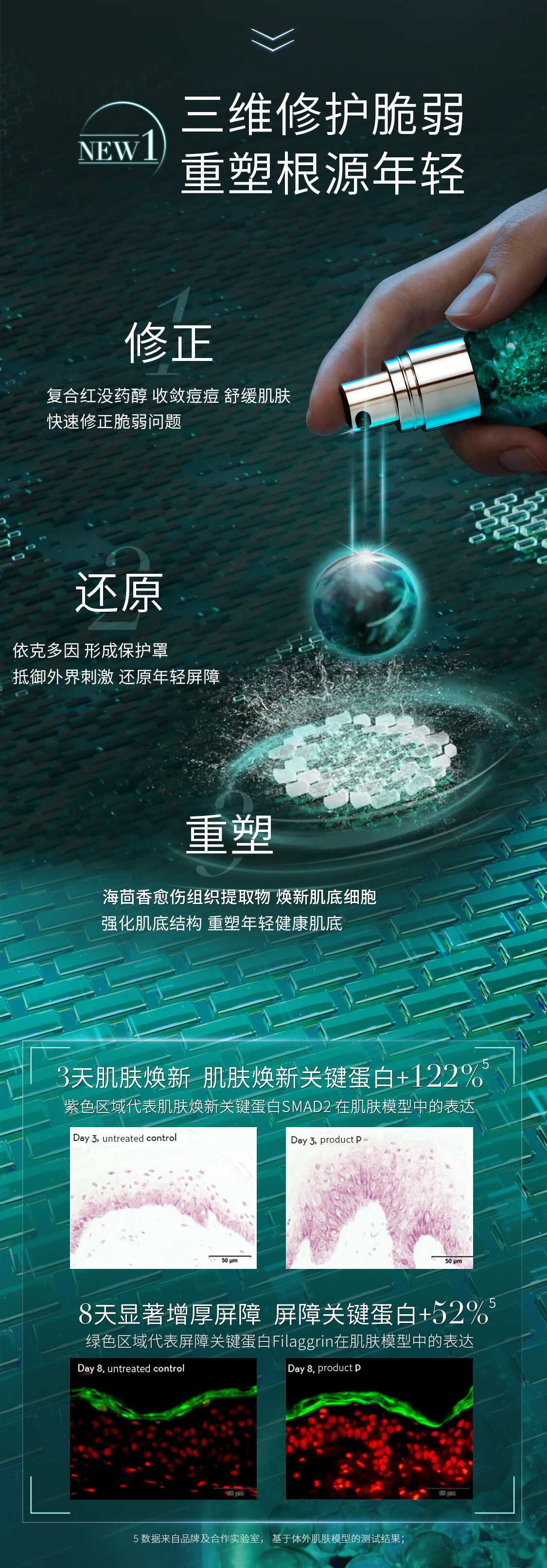 赫莲娜HR绿宝瓶精华液50ml礼盒修复护肤品化妆品生日礼物