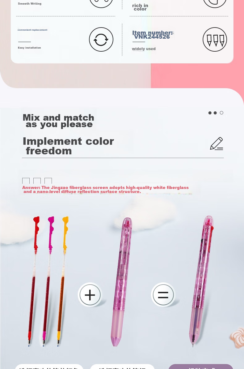 Стержень для ручки PILOT Coleto Refill, LHKRF10C5, 0.5 мм, розовый