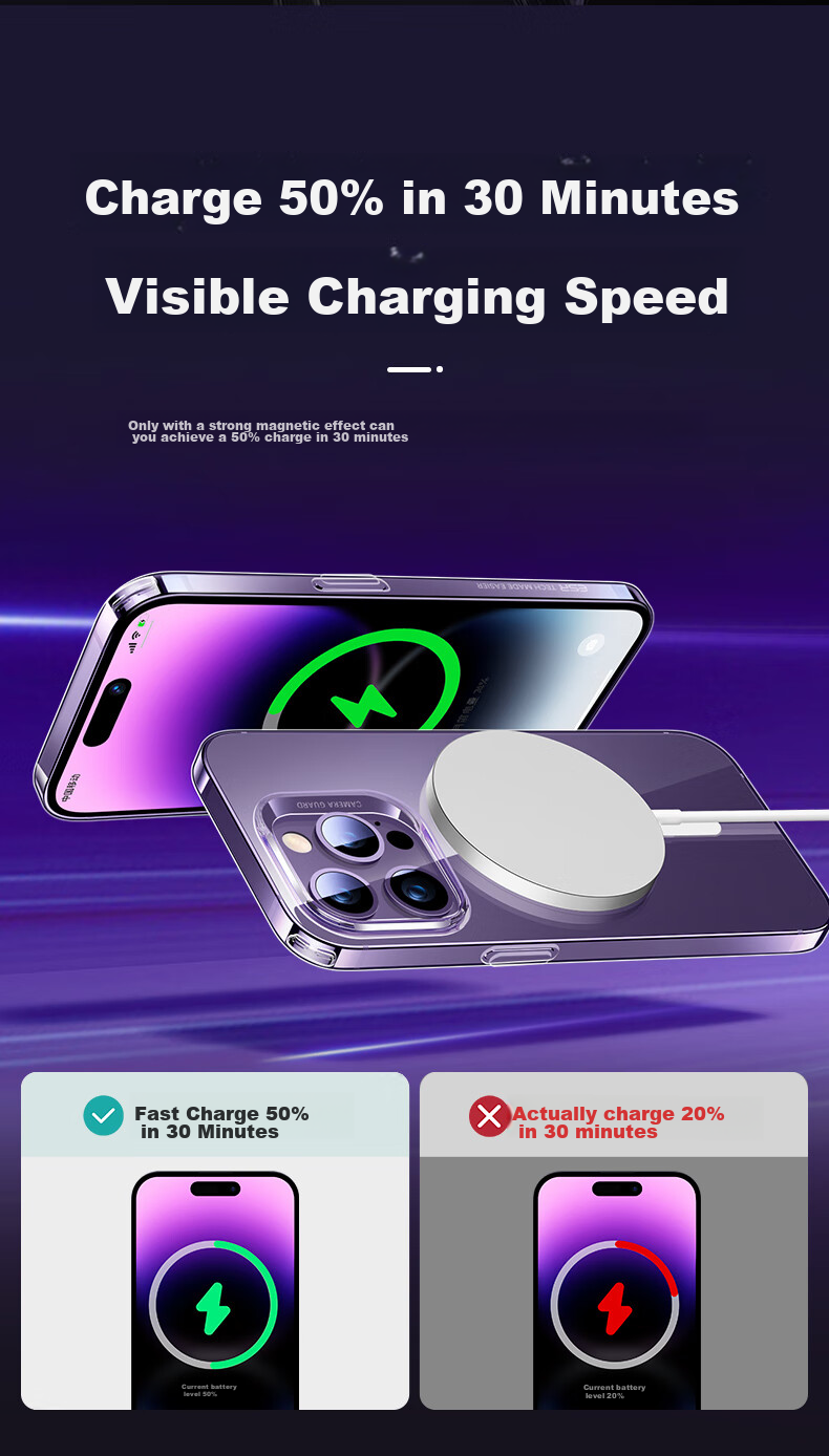 ESR Чехол для iPhone 14 Pro Max с MagSafe, противоударный, ультратонкий, прозрачный, простой стиль
