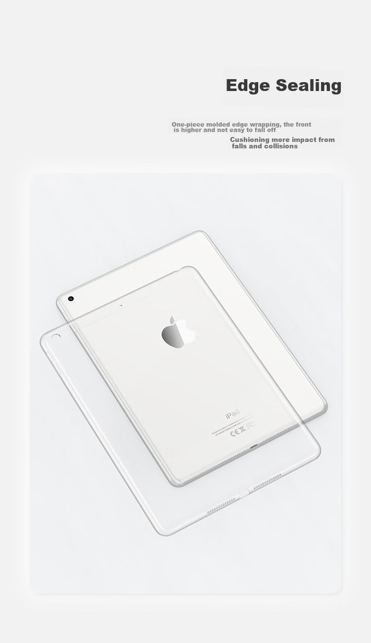 Чехол для Apple iPad Air 2/6 9.7 дюйма BIAZE, прозрачный белый, силиконовый, противоударный, тонкий