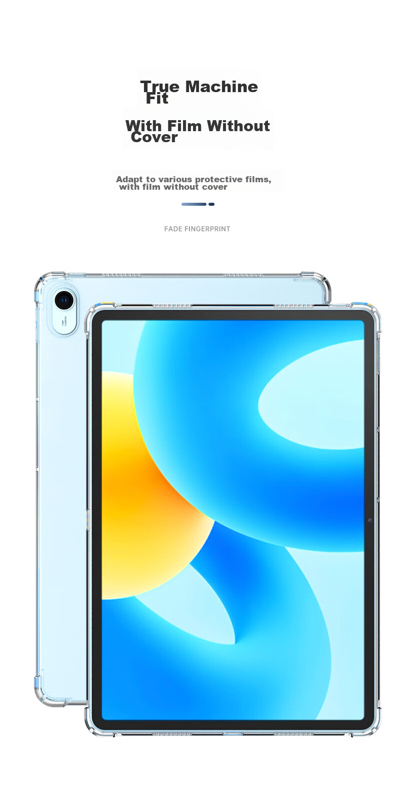 Защитный чехол BIAZE для Huawei MatePad 11.5, прозрачный белый, TPU, противоударный