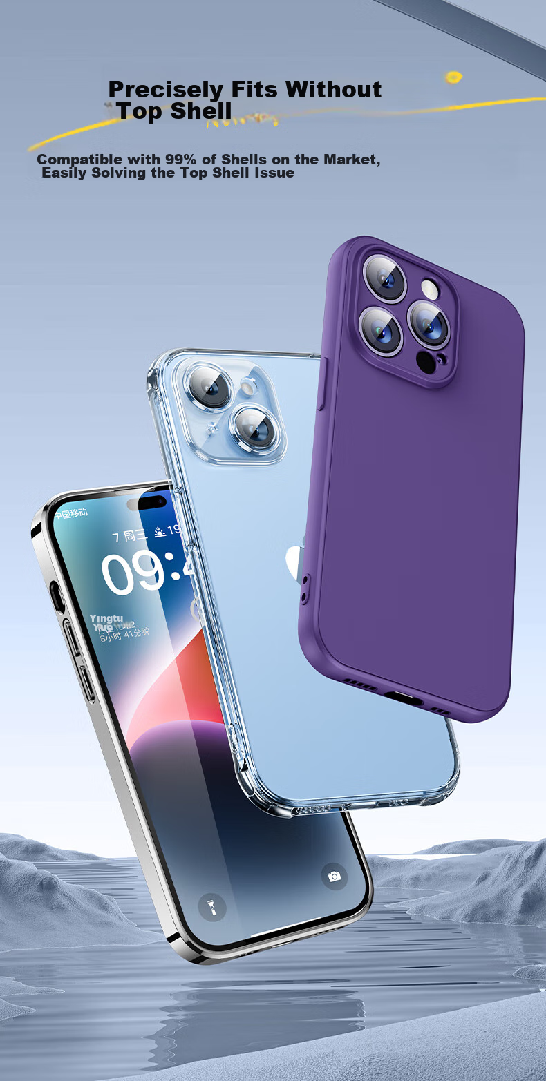 Защитное стекло PISEN для iPhone 14/13/16e, 2 шт., противоударное, антибликовое, с защитой от отпечатков пальцев, полное покрытие