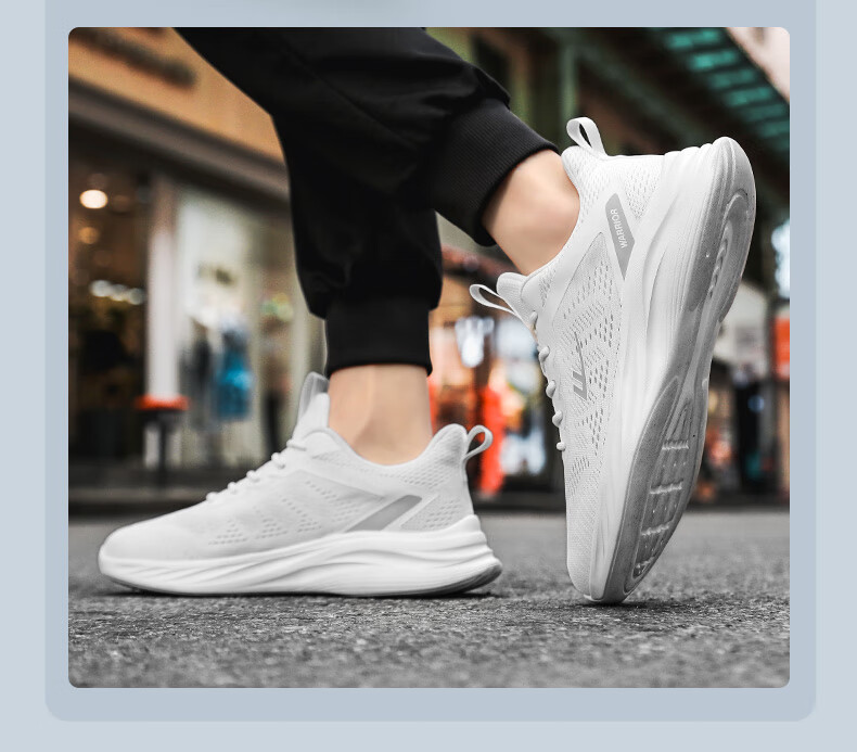 Кроссовки Warrior Official Sports Shoes для мужчин, осенние дышащие кроссовки из сетки, легкие повседневные беговые кроссовки с мягкой подошвой, черные, размер 43