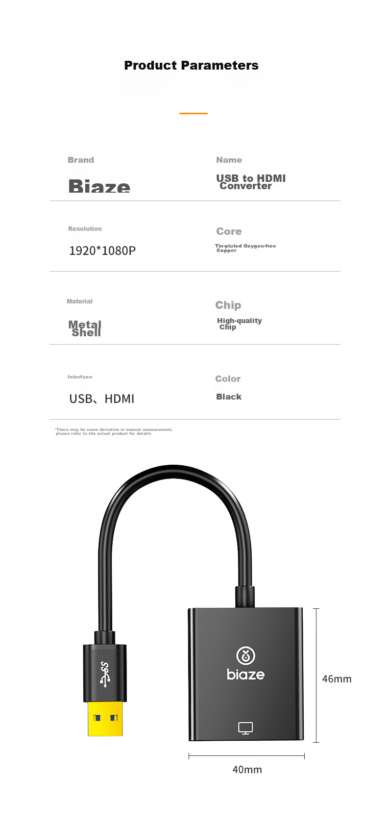 Переходник USB Type-C на HDMI