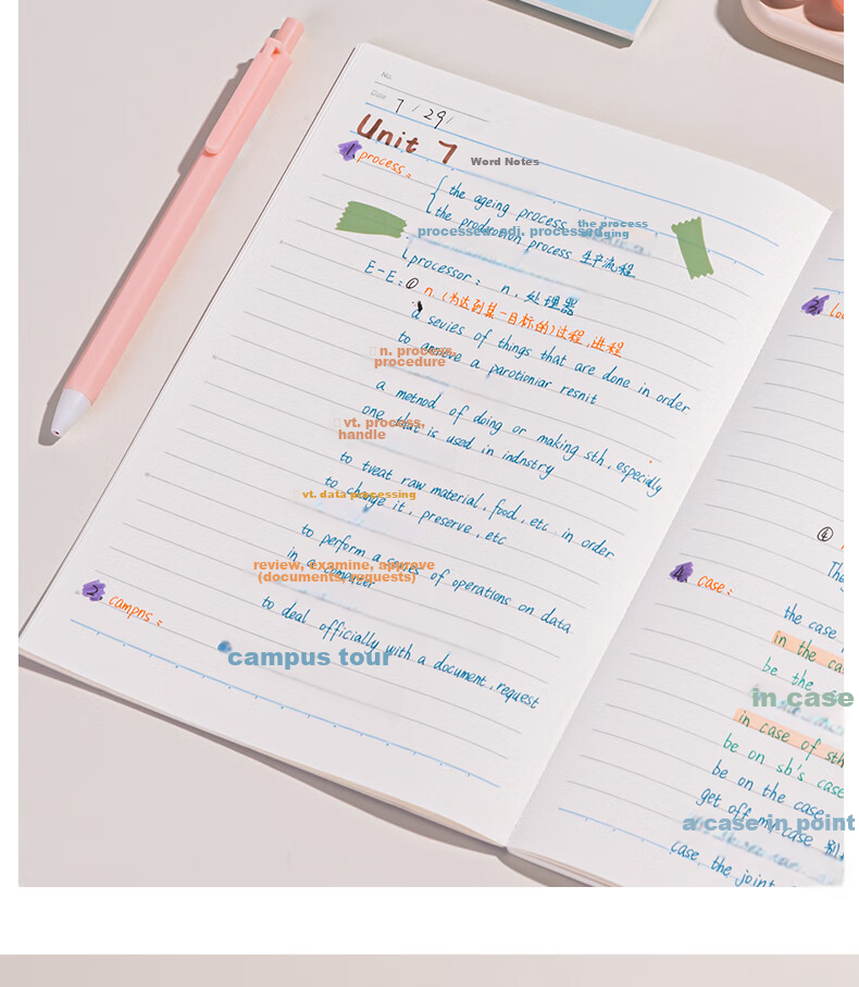 Блокнот Deli Classic Soft Notebook, A5, 40 листов, случайный цвет