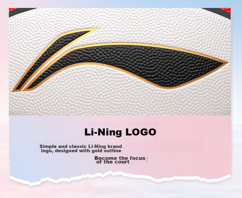 Баскетбольный мяч Li-Ning, размер 6, для женщин, для зала и улицы, нескользящий, износостойкий, профессиональный, синий