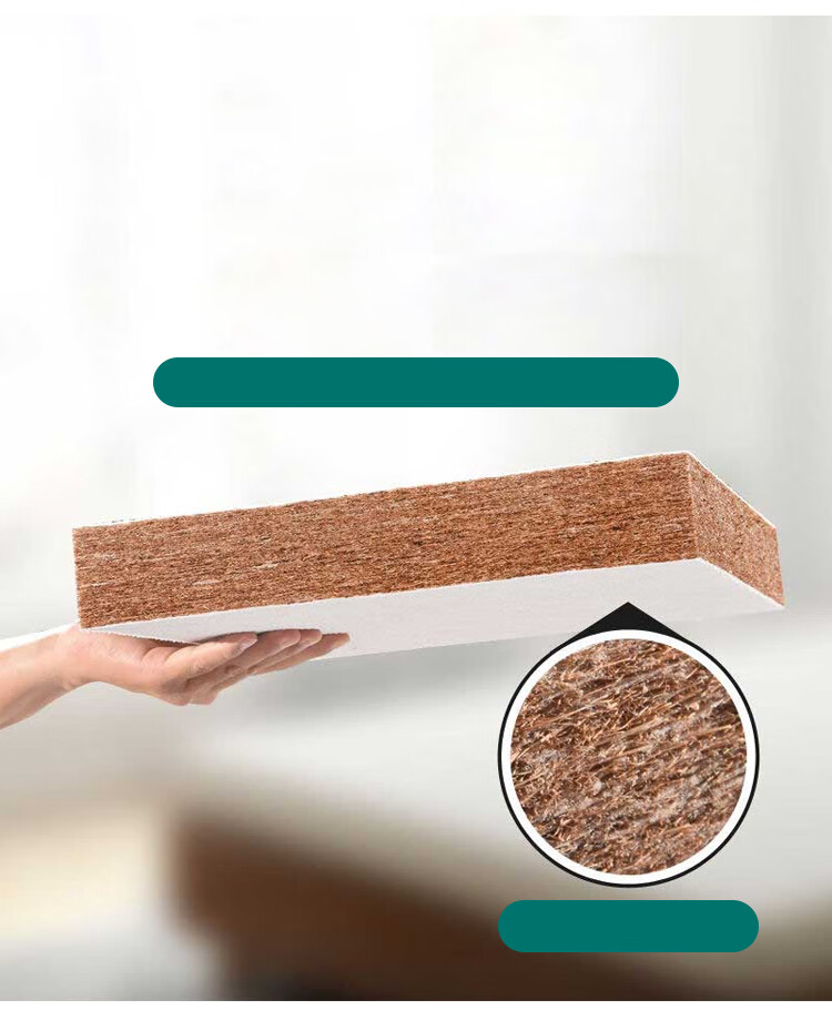 Матрас L&S Coconut Palm Mattress, натуральный кокосовый матрас, складной, 5 см, 1.5*2 метра, средней жесткости