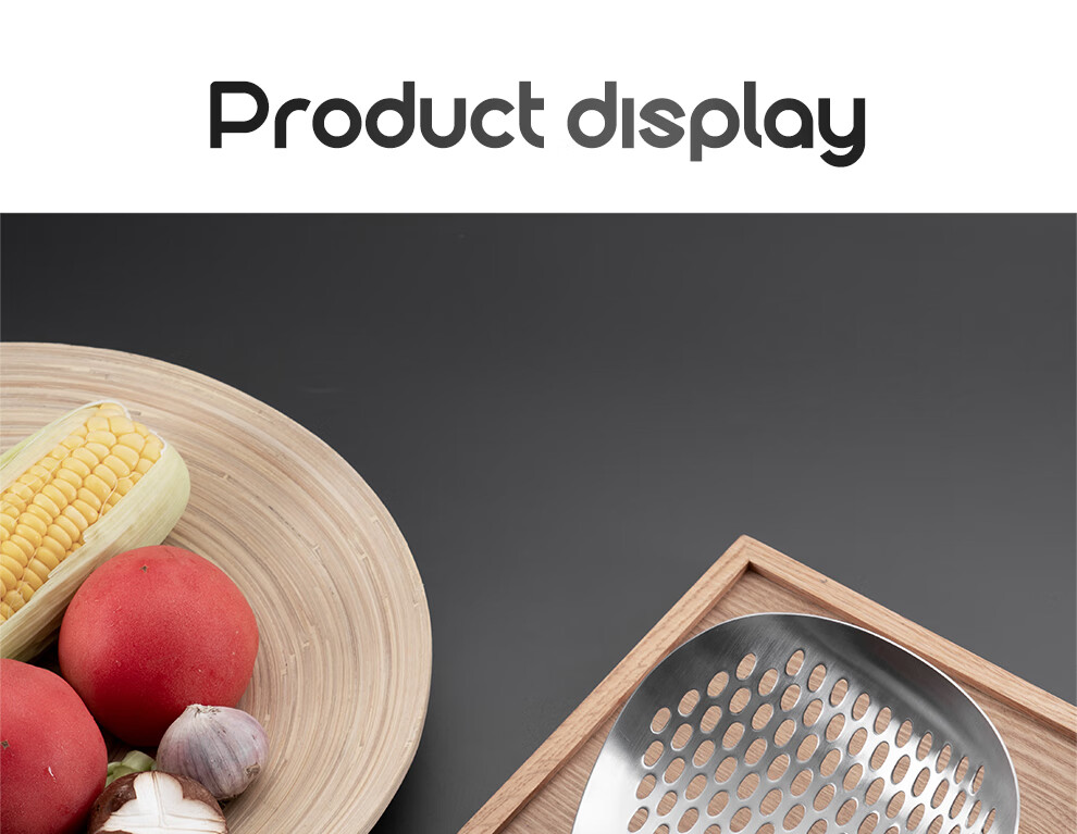 Onlycook 304 Нержавеющая сталь, шумовка, большая ложка-дуршлаг для пельменей, фильтр для фритюра, кухонная ложка с длинной ручкой, 43.2 см