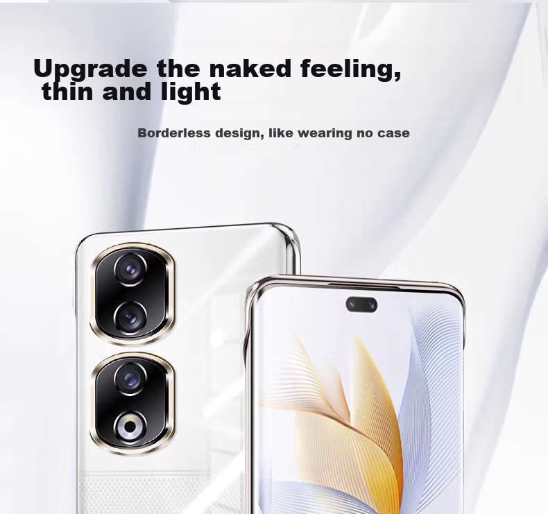 Противоударный прозрачный чехол ZHIWEISHI для Honor 90 Pro, полный барьер без границ, защита от падений, высокое качество, защита от царапин, рассеивание тепла
