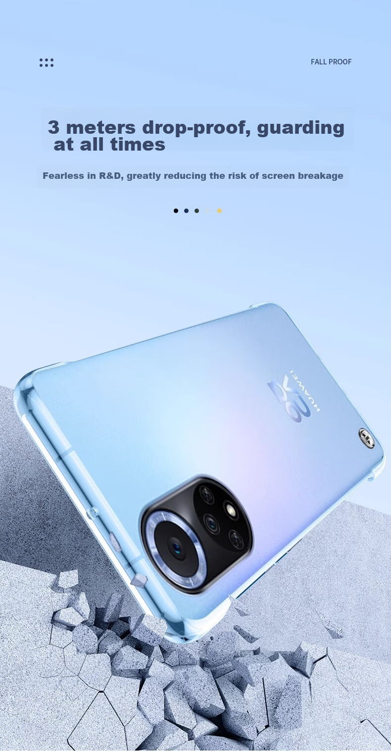 Чехол ZHIWEISHI для Huawei Nova 9 Pro, ультратонкий, полностью прозрачный, противоударный, простой дизайн