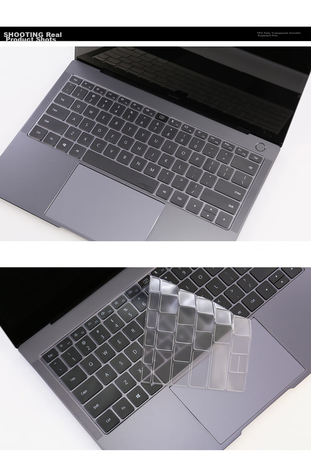 Защитная пленка для клавиатуры Jichuan Huawei MateBook 14, ультратонкая, прозрачная, пыле- и водонепроницаемая, для моделей 2021/2020