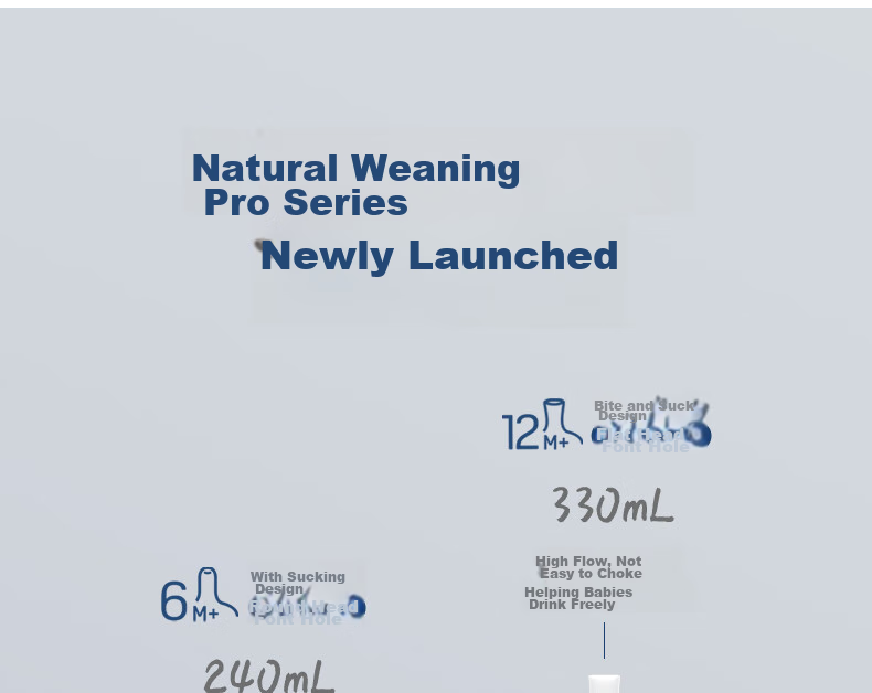Бутылочка Pigeon Natural Weaning PPSU с шариком-непроливайкой и двойными ручками, 330 мл, от 12 месяцев