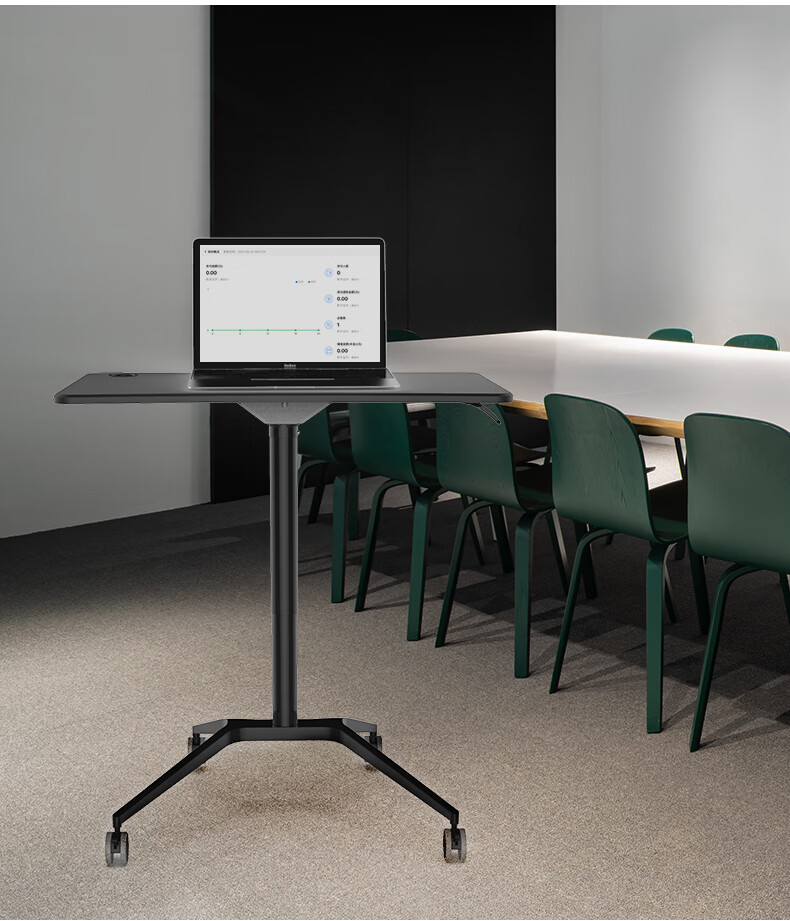 Стол-трансформер ECOLUS ERGODESK LST801BK, черный, регулируемый по высоте, мобильный, 63.5 x 92 см