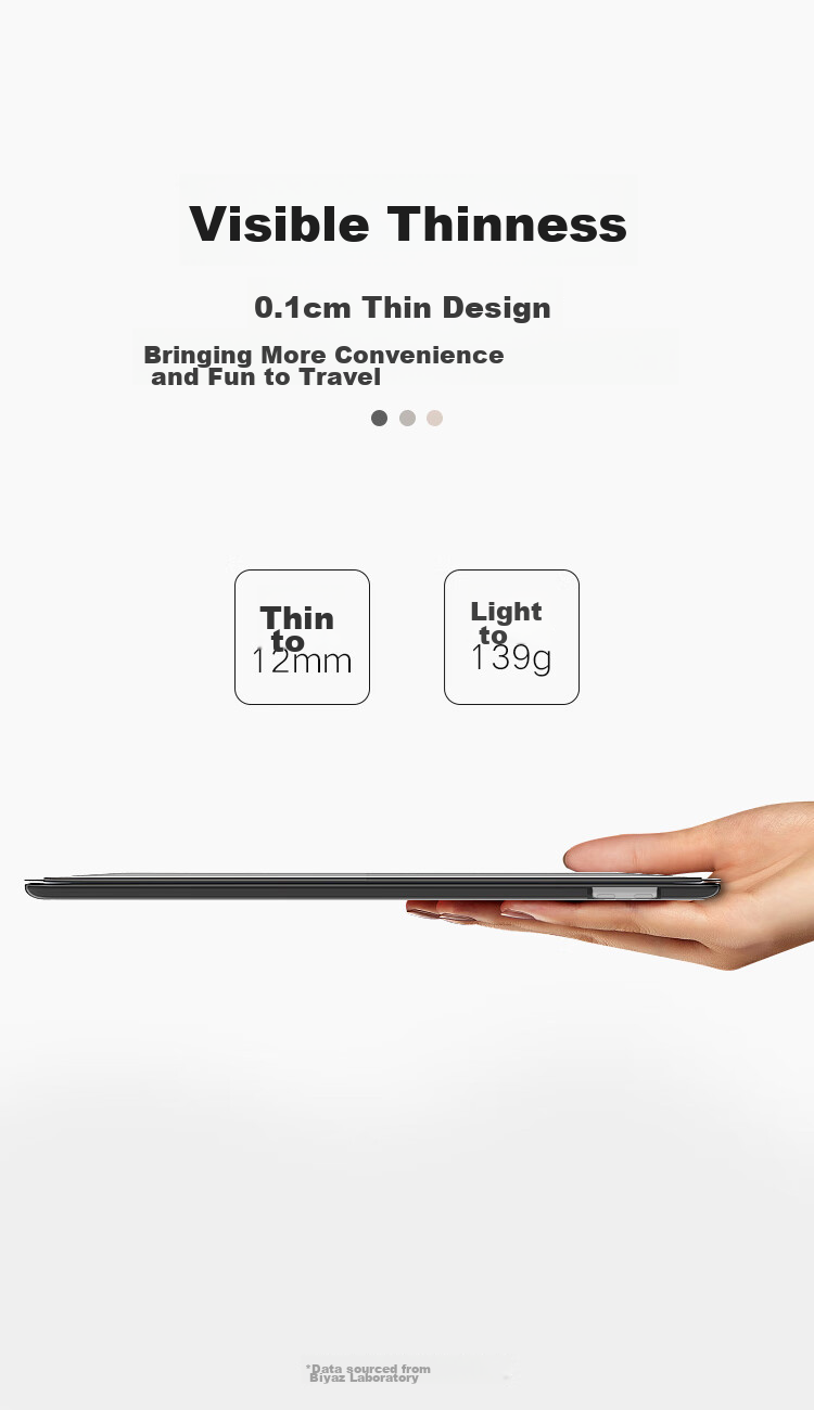 Чехол-книжка BIAZE для Apple iPad Air 2 (6-е поколение), противоударный, с функцией сна/пробуждения, трехскладный, черный