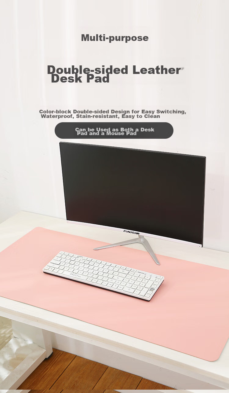 Игровой коврик для мыши Lingshe P89, двусторонний, из искусственной кожи, 900x450 мм, серый + темно-зеленый