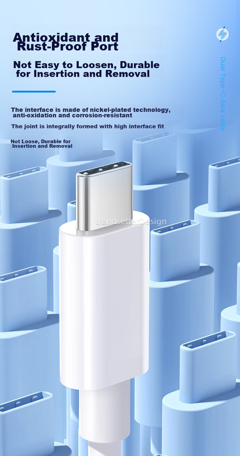 Зарядное устройство Chaofan 20W PD для iPhone 15/16/17, блок питания и кабель Type-C
