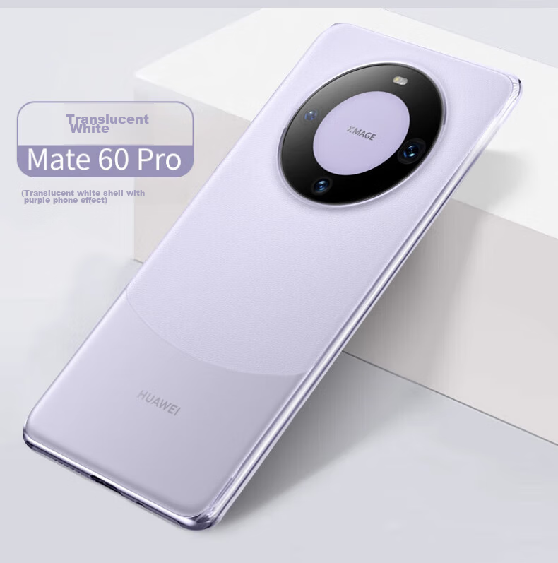 Чехол EDDGA для Huawei Mate60 Pro, ультратонкий, матовый, полупрозрачный, с полной защитой объектива, противоударный, приятный на ощупь