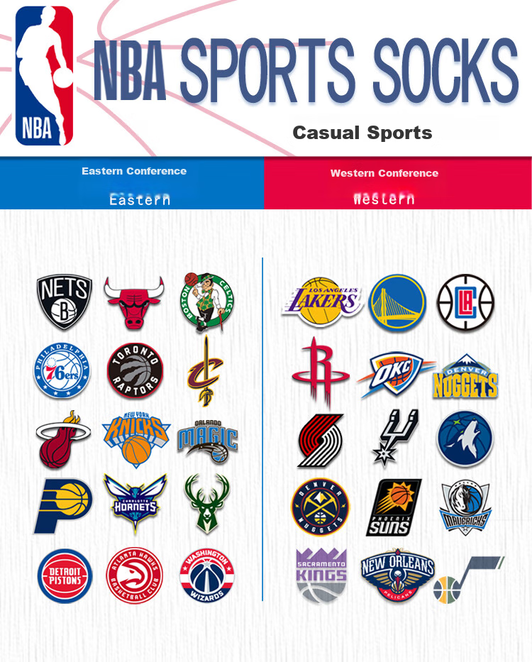 Носки NBA для мужчин, повседневные спортивные носки на все сезоны, бесшовные хлопковые носки с вышивкой для бега и баскетбола, 1 пара
