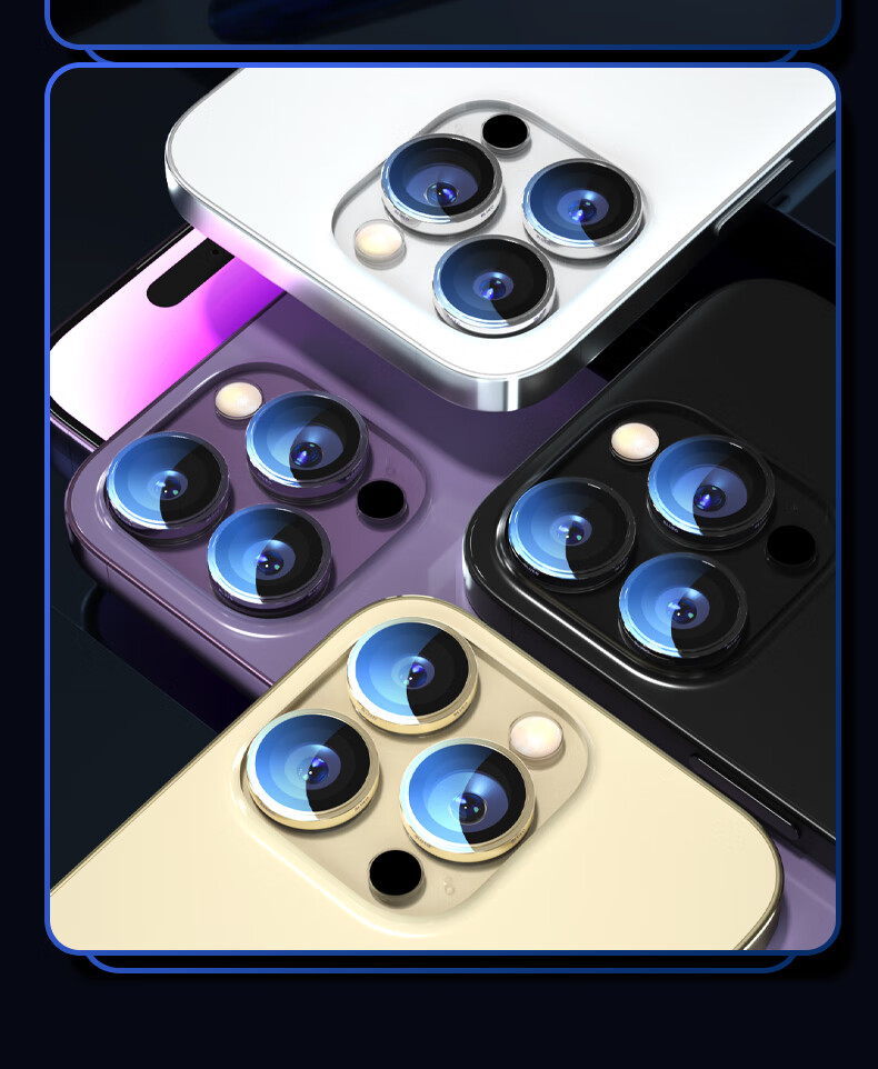 Защитная пленка Lanxingxiansheng для задней камеры iPhone 14 Pro и iPhone 14 Pro Max, сапфировая защитная пленка, HD, защита от царапин [Черный, Набор из 3 шт.]
