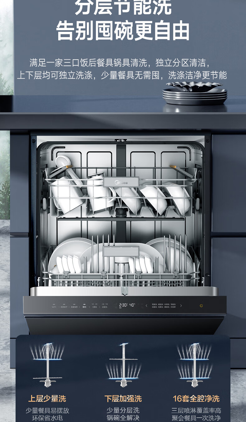 美的15套洗碗机怎么样?多少人不看这里被忽悠了？