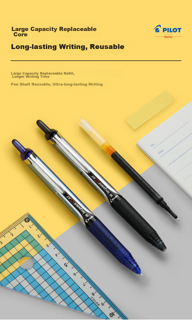  PILOT BXRT-V5 Jingduwang Гелевая ручка 0.5 мм, красная, бизнес-ручка, ручка для экзаменов, канцелярские товары для офиса, 1 шт.