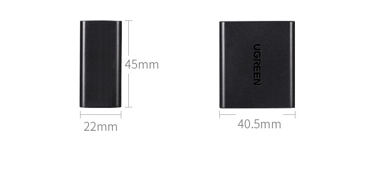 UGREEN Разветвитель сетевого кабеля RJ45, один вход на два выхода, удлинитель Ethernet, адаптер для одновременного доступа в интернет, 2 шт. (50923)