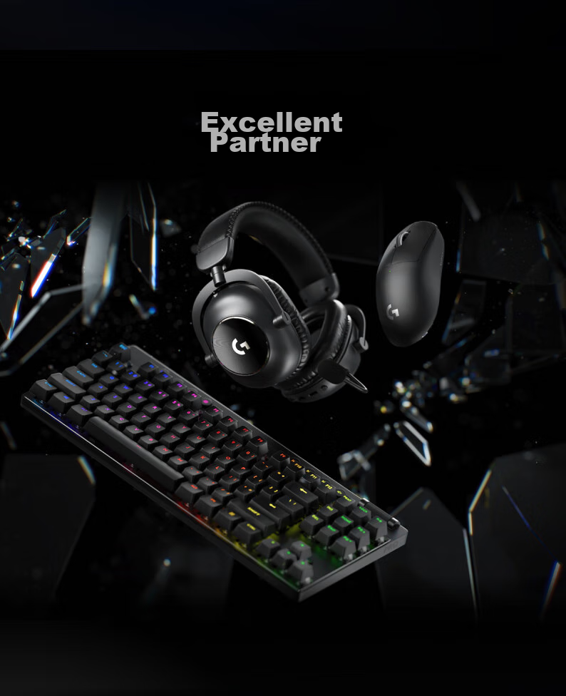 Игровая клавиатура G PRO X TKL RAPID, механическая, с магнитной осью, Quick Silver, для FPS, Vanguard, Warzone, RT Quick Trigger (розовый)