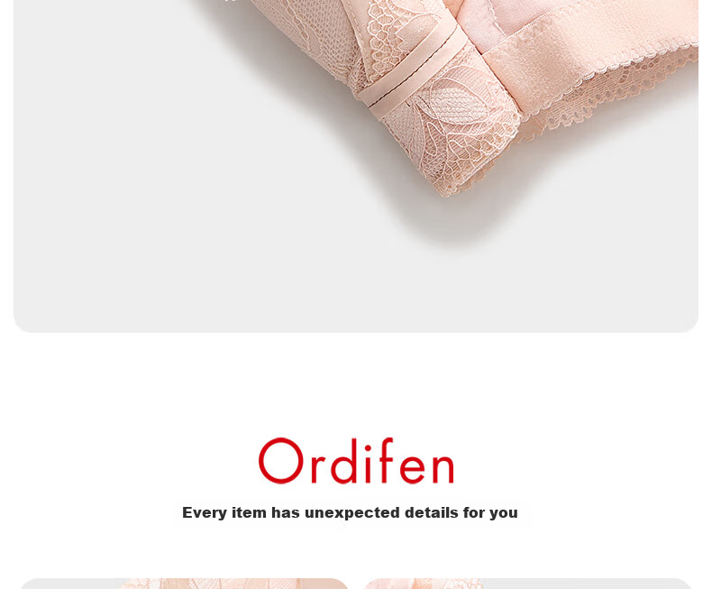 Бюстгальтер Ordifen женский, пуш-ап для маленькой груди, бесшовный, дышащие чашки из сетки, боковая поддержка, сексуальный кружевной бюстгальтер