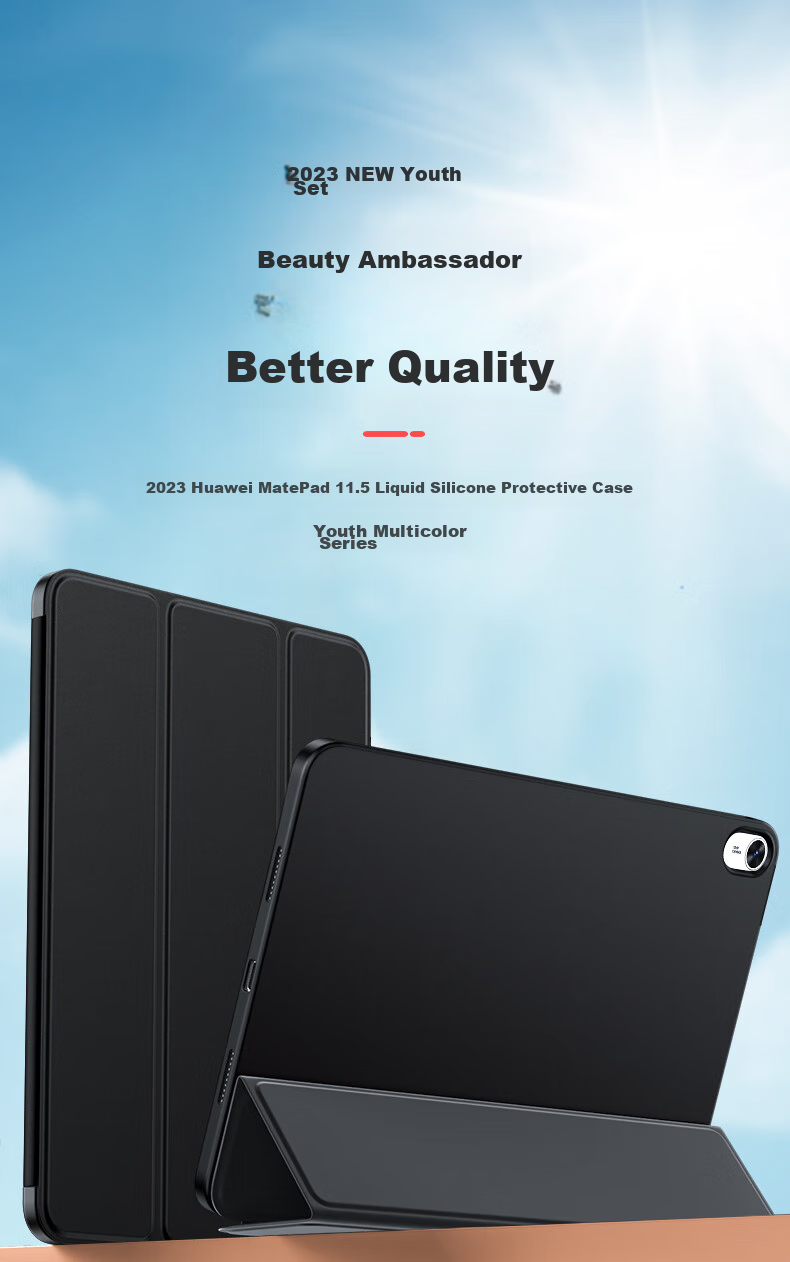 Чехол-книжка BIAZE для Huawei MatePad Air/11.5 дюйма, Лавандовый, с функцией Smart Sleep/Wake, полноцветная защита, PB473-Lavender
