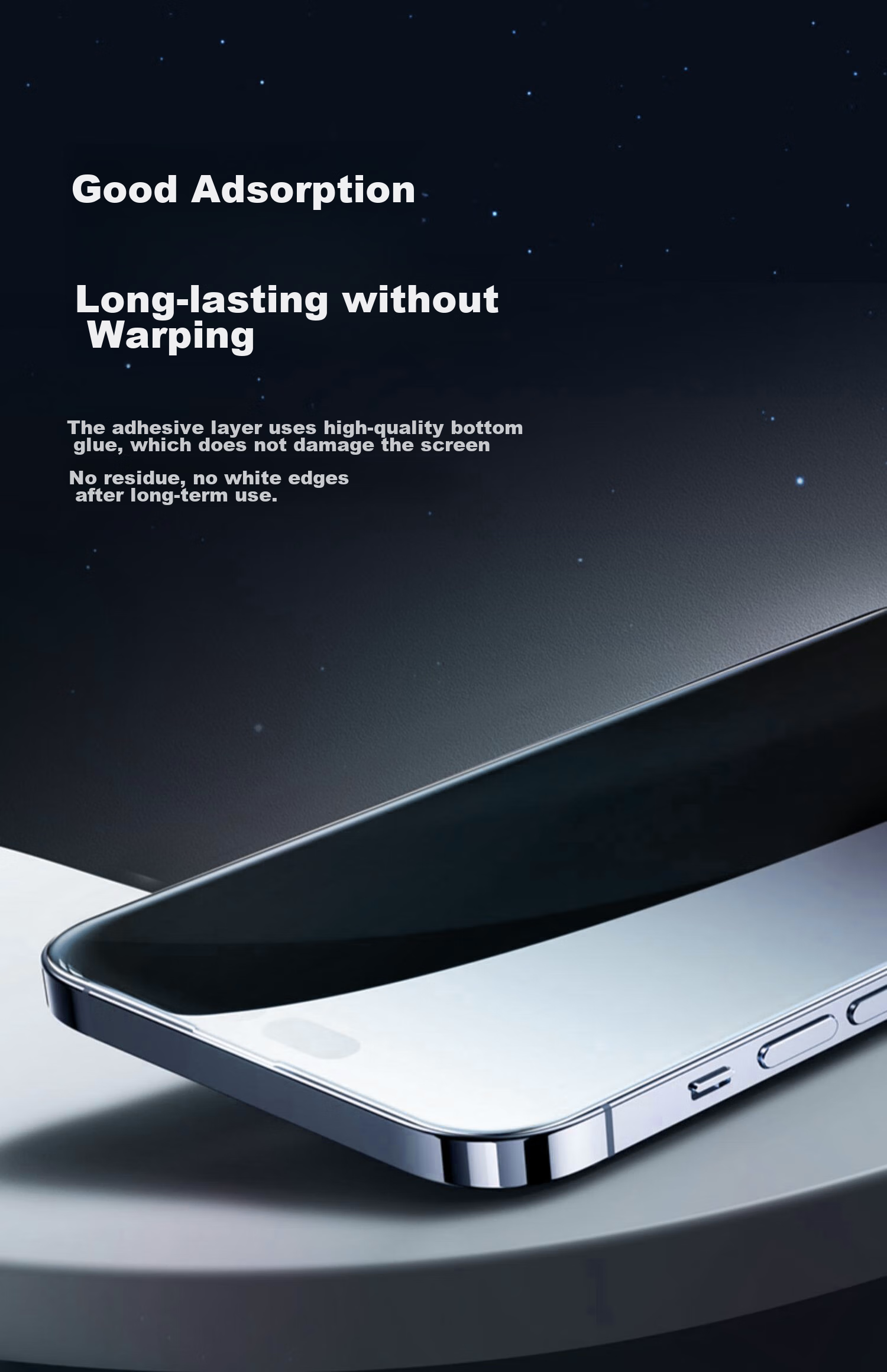 Защитное стекло DIVI для Apple iPhone 16 Pro Max, прозрачное, противоударное, антибликовое, 2 шт.