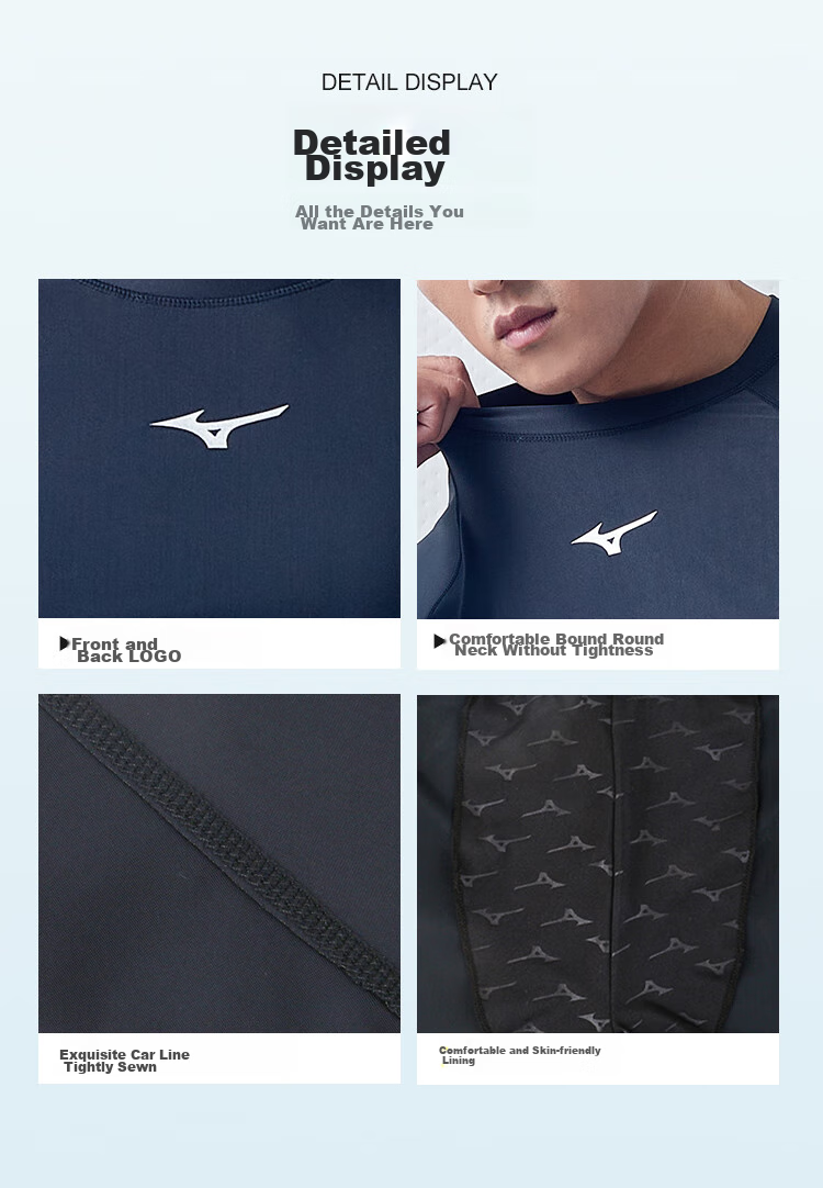 Мужской купальный костюм MIZUNO, комплект из шорт и лонгслива, черный, размер L