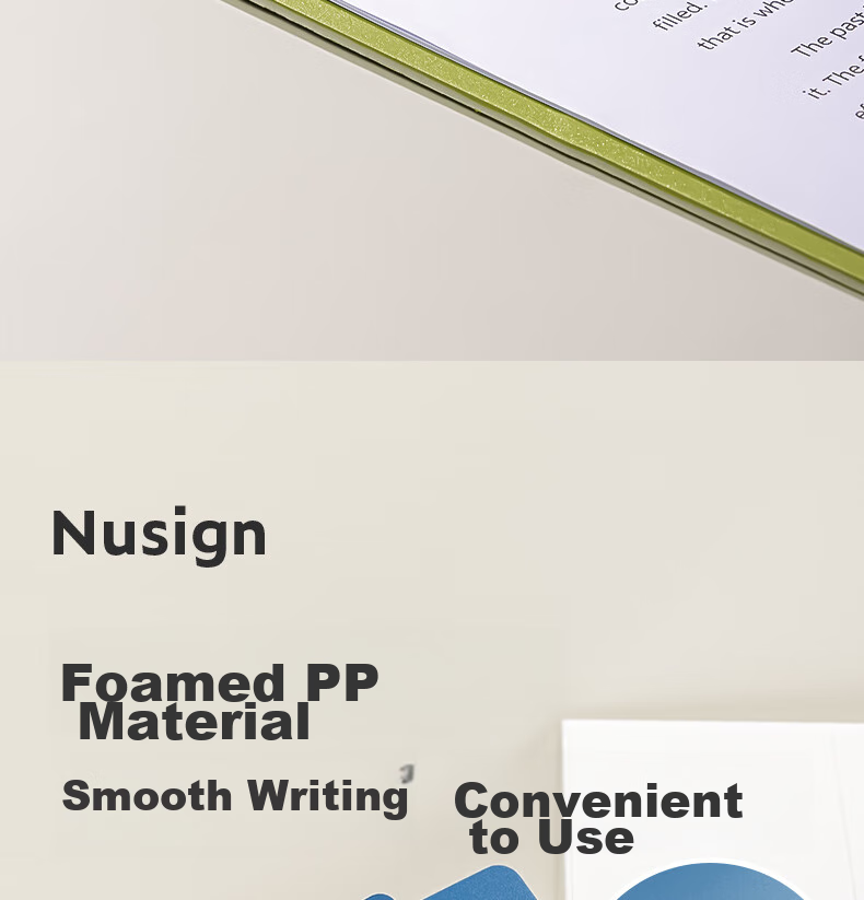 NUSIGN Rotatable A4 Clipboard, Document Folder, Writing Pad, Study Board, Office Report Folder, Dual-Use for Horizontal And Vertical Use, Cinnamon Green NS502