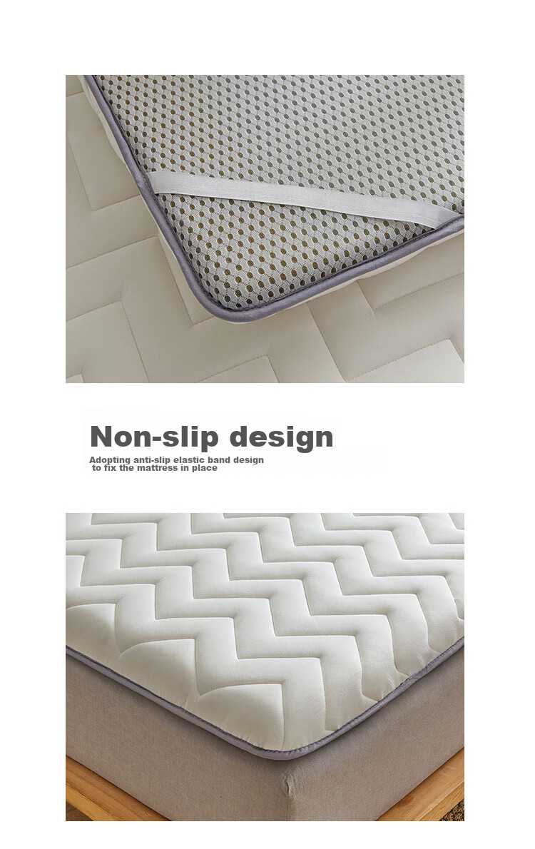 Наматрасник Wuyinliangpin Класса А, трехмерный вязаный, 1.5*2 метра, для спальни, складной, противоскользящий
