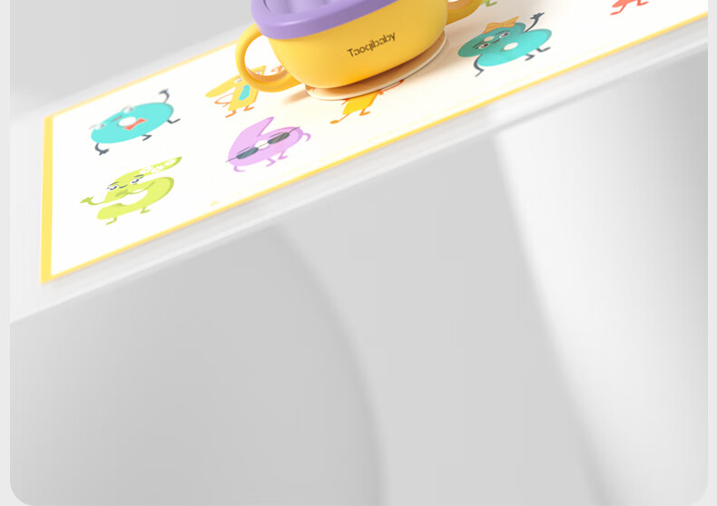 Одноразовые детские тарелки Taoqibaby, портативные столовые приборы для детей, водонепроницаемые и гигиеничные покрытия для стола, 20 штук