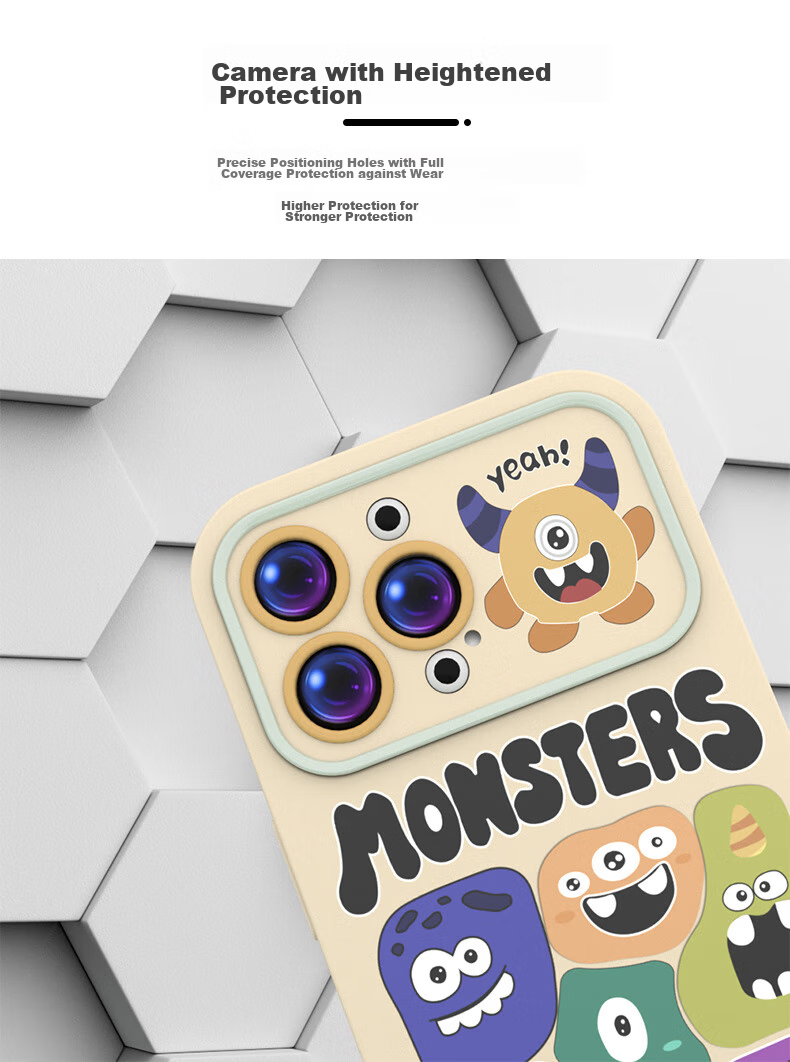 Чехол для Apple iPhone 15 Pro Max ZiTai "Monster Party", противоударный, из ТПУ, с рисунком