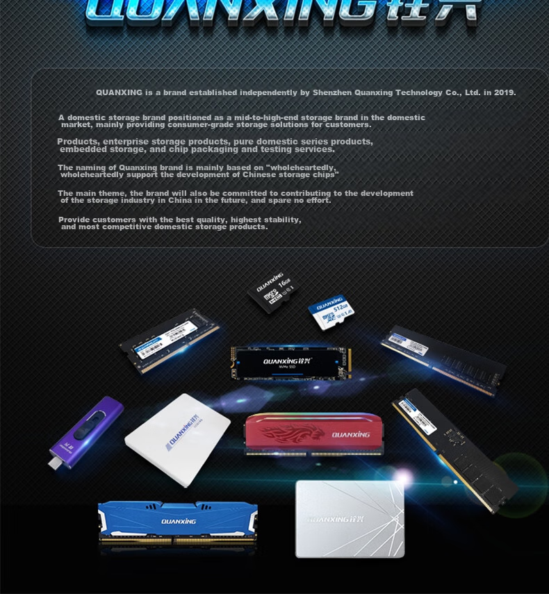 SSD накопитель QUANXING N200 1TB M.2 PCIe 3.0 NVMe