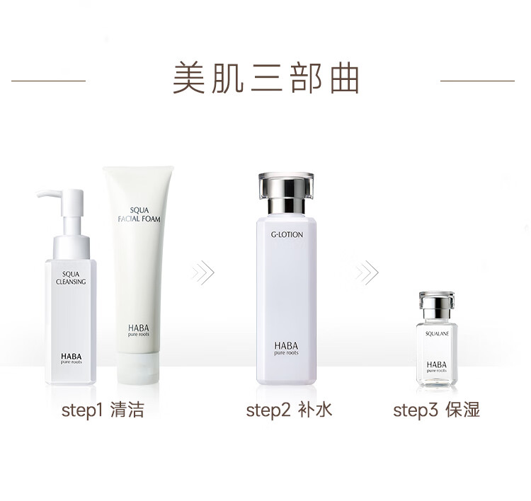HABA润泽柔肤水180ml G露化妆水柔肤水清爽补水保湿护肤水