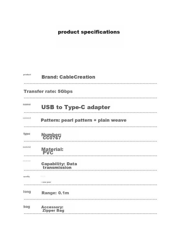 Переходник USB Type-A на Type-C
