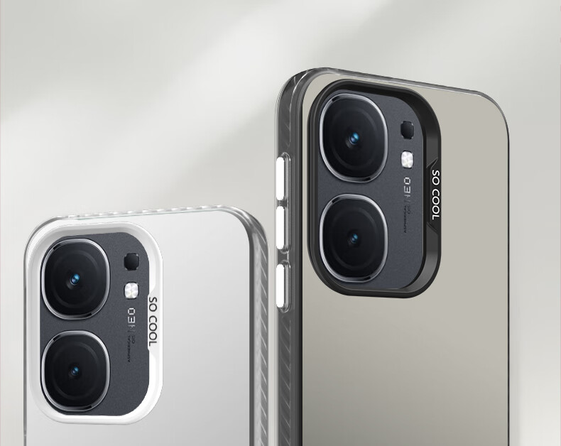 Противоударный чехол Baozou для VIVO IQOONeo9/9pro, силиконовый край, матовый, серый
