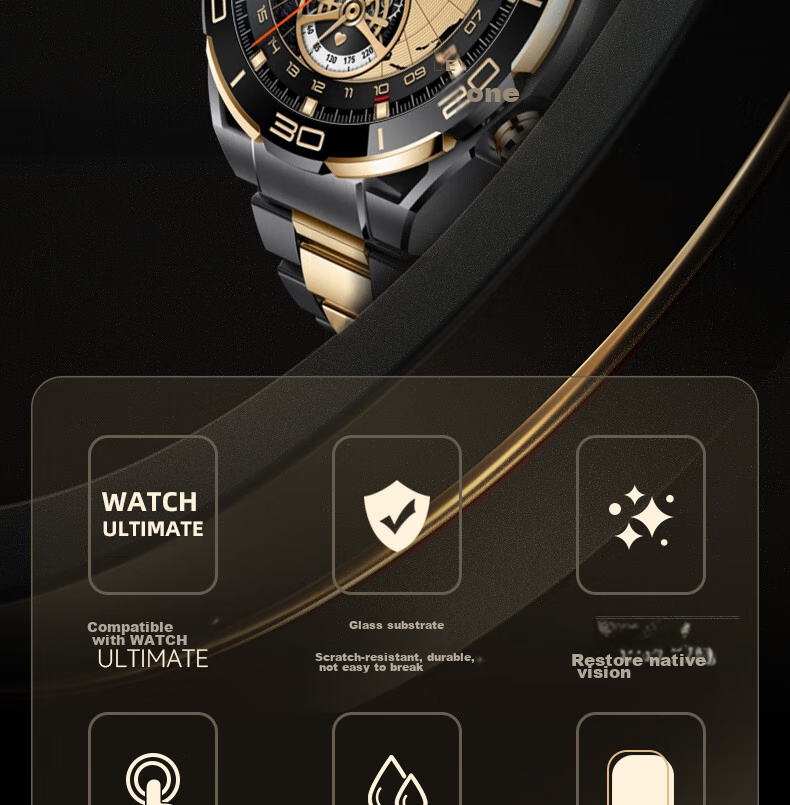 Защитная пленка для экрана Huawei Watch Ultimate, закаленное стекло, высокая четкость, защита от царапин и падений