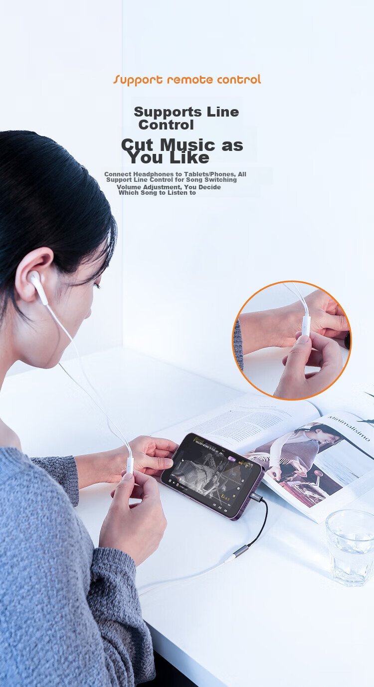 Переходник BIAZE Lightning на 3.5 мм аудио для iPhone с поддержкой микрофона, совместим с iPhone 14/13/12 Pro