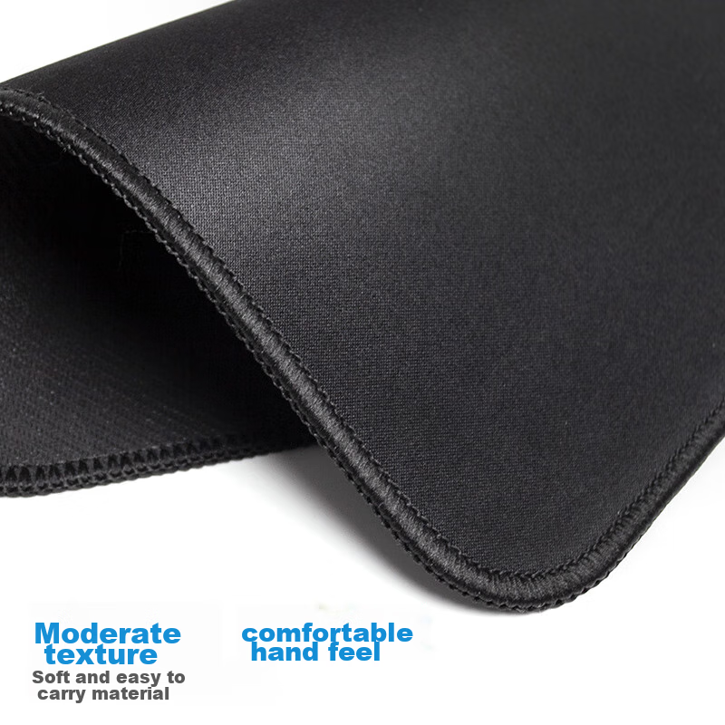Коврик для мыши EXCO 3-Pack Thick Pure Black, маленький, портативный, для офиса, с блокировкой края, для игр, для ноутбука, оптовый заказ, наполнитель 0278