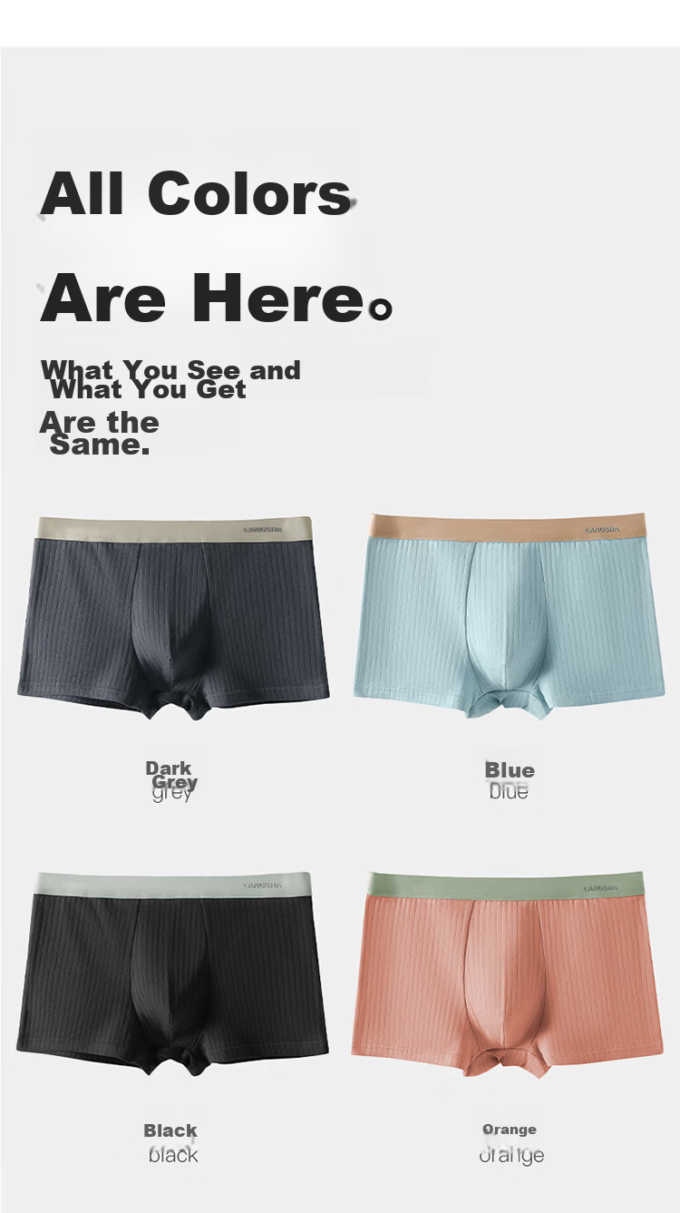 Мужские трусы LangSha, модель 7A Antibacterial Youth Shorts, дышащие, свободного кроя, размер XL