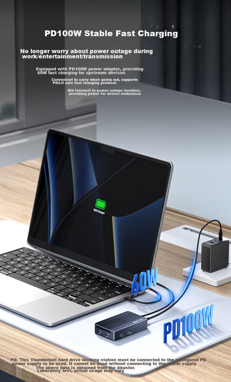Acasis TBU405MAX USB 4.0 / Thunderbolt 3/4 M.2 NVMe SSD корпус, до 8 ТБ, 40 Гбит/с, 8K, док-станция с HDMI 2.0