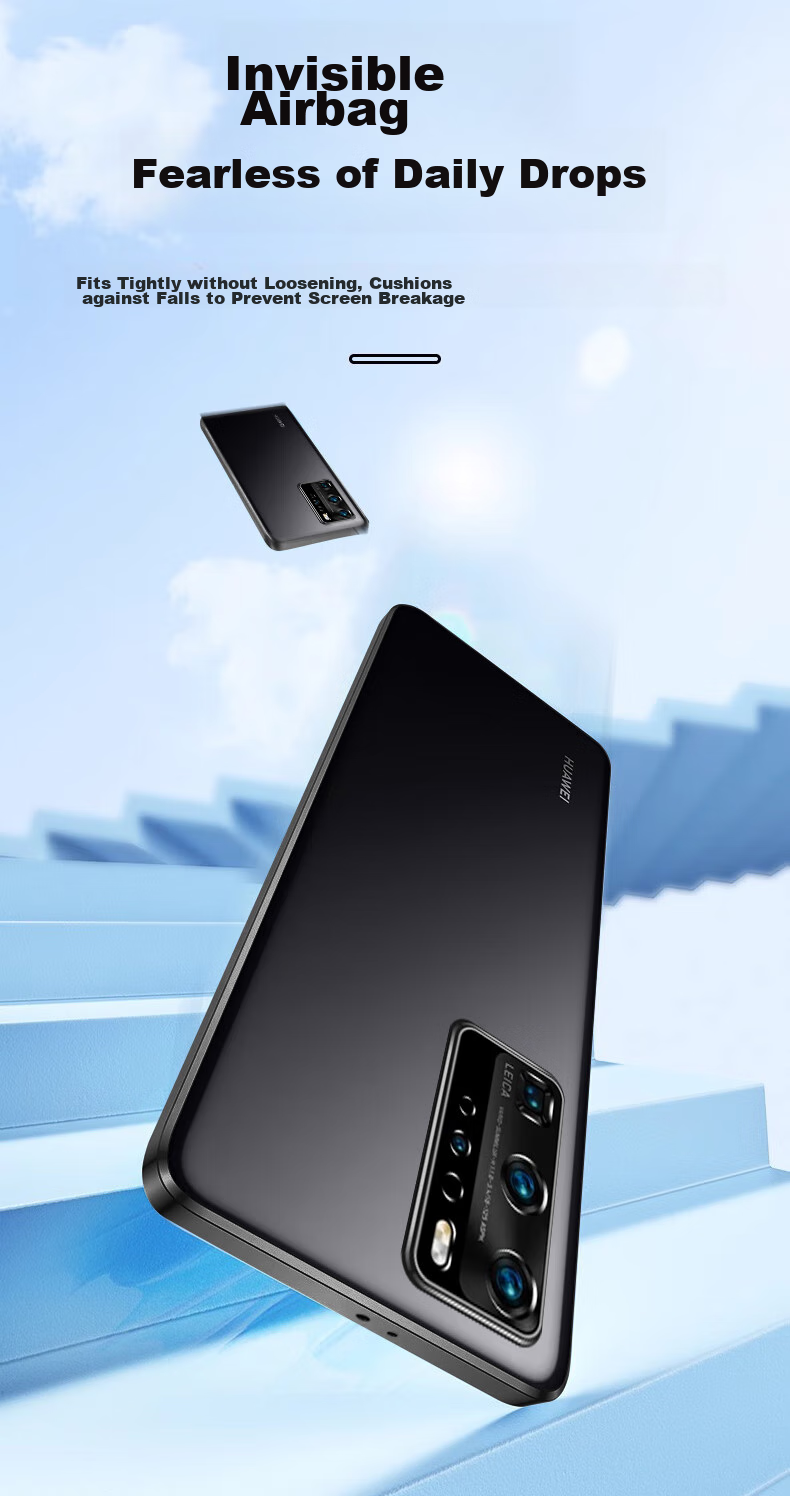 Защитный чехол NEYAA для Huawei P40 Pro, прозрачный, противоударный, ультратонкий, с воздушными подушками, модный, простой, мягкий, с гальваническим покрытием