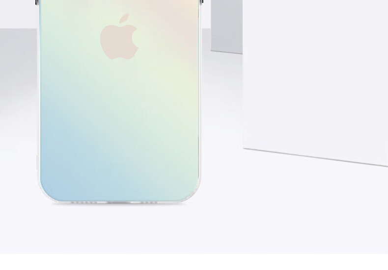 Чехол для iPhone 14 Baozou, силиконовый, с мягким краем, полупрозрачный, полная защита, противоударный, лазерный градиент, премиальный матовый жесткий чехол